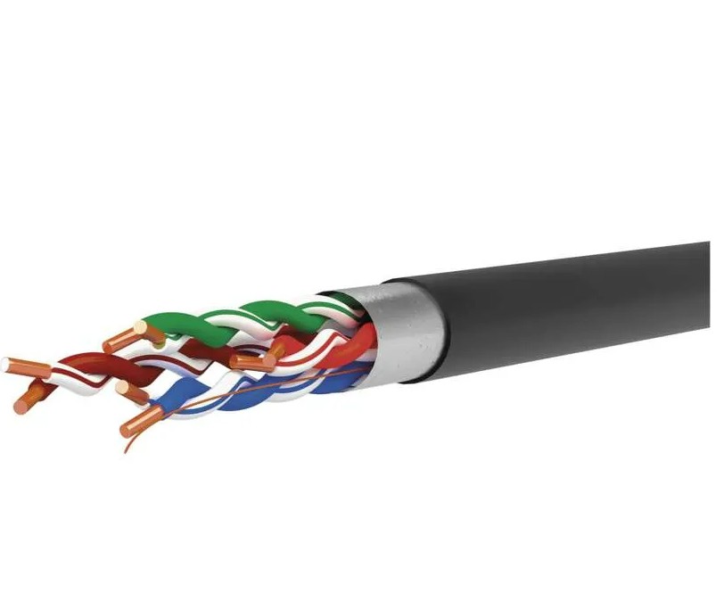 Outdoor F/UTP CAT5E cable 24AWG, black, Eca